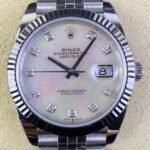 Clean Factory Datejust 41 Rolex M126334-0020 Mother Of Pearl Dial