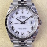 Clean Factory Rolex Datejust Watch​ M126234-0025 Roman White Dial Size 36mm 3235 Movement