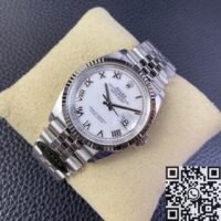 Clean Factory Rolex Datejust Watch​ M126234-0025 Roman White Dial Size 36mm 3235 Movement - Image 3