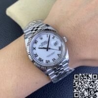 Clean Factory Rolex Datejust Watch​ M126234-0025 Roman White Dial Size 36mm 3235 Movement - Image 7