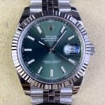 Rolex Datejust 41 MM M126334-0028 Olive Green Dial Clean Factory
