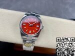 Rolex Oyster Perpetual M124300-0007 Coral Red Dial Size 41mm Clean Factory - Image 5