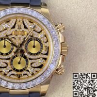 Rolex Cosmograph Daytona 116588 TBR with Full Diamond Tiger Pattern Dial Clean Factory - Image 5
