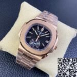Patek Philippe Nautilus 5980/1R-001 Gold Dial Watch 3K Factory - Image 3