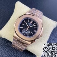 Patek Philippe Nautilus 5980/1R-001 Gold Dial Watch 3K Factory - Image 3
