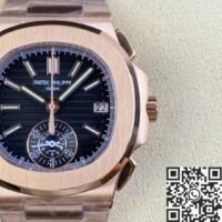 Patek Philippe Nautilus 5980/1R-001 Gold Dial Watch 3K Factory - Image 7