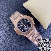 Patek Philippe Nautilus 5980/1R-001 Gold Dial Watch 3K Factory - Image 5