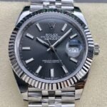 Rolex Datejust M126334-0014 Dark Rhodium White Watch Size 41mm ARF Factory