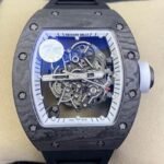 Richard Mille RM055 Black Rubber Strap Watch ZF Factory