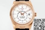 Rolex Sky Dweller M326235-0004 Rose Gold Bezel White Dial Watch ZF Factory - Image 2