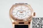 Rolex Sky Dweller M326235-0004 Rose Gold Bezel White Dial Watch ZF Factory - Image 3