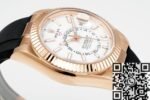 Rolex Sky Dweller M326235-0004 Rose Gold Bezel White Dial Watch ZF Factory - Image 6