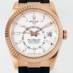 Rolex Sky Dweller M326235-0004 Gold Bezel White Dial Watch ZF Factory