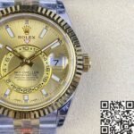 Rolex Sky Dweller M326933-0001 Champagne Dial Watch Noob Factory - Image 7