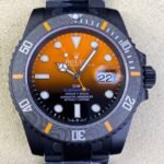 Custom Rolex Submariner Gradient Orange Size 40mm Watch VS Factory