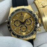New Rubber Strap Gold Rolex Daytona M126518-0010 Clean Factory