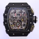 Richard Mille RM011 White Rubber Strap Watch KV Factory
