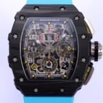 Richard Mille RM011 Blue Rubber Strap Watch KV Factory