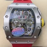 Richard Mille RM011 Red Rubber Strap Watch KV Factory