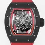 Richard Mille RM055 V5 Red Rubber Strap Watch KV Factory