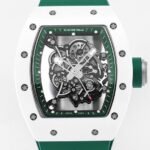 Richard Mille RM055 V5 Green Rubber Strap Watch KV Factory