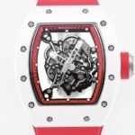 Richard Mille RM055 V5 Red Rubber Strap Watch KV Factory