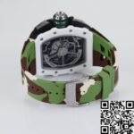 Richard Mille RM11 White Ceramic Camouflage Rubber Strap Watch KV Factory - Image 7