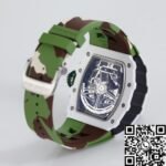 Richard Mille RM11 White Ceramic Camouflage Rubber Strap Watch KV Factory - Image 8