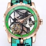 Roger Dubuis Excalibur RDDBEX0393 Green Camouflage Strap Watch BBR Factory