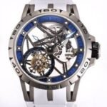 Roger Dubuis Excalibur Spider RDDBEX0479 Tourbillon Blue Dial Watch BBR Factory