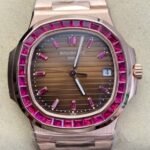 Patek Philippe Nautilus 5711 Red Diamond Rose Gold Watch PPF Custom