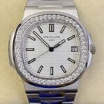 Patek Philippe Nautilus 5711 White Dial Diamond Bezel Watches PPF Factory