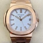 Patek Philippe Nautilus 5711R White Dial Rose Gold Watches PPF Factory