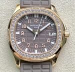 Patek Philippe Aquanaut 5068R Women’s Rose Gold Diamond Watch PPF Factory