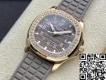 Patek Philippe Aquanaut 5068R Women’s Rose Gold Diamond Watch PPF Factory - Image 3