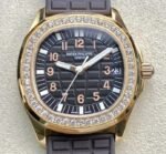 Patek Philippe Aquanaut 5068R-001 Women’s Rose Gold Diamond Watch PPF Factory