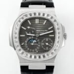 Patek Philippe Nautilus V3 Drill Case 5712 Black Dial Watch PPF Factory