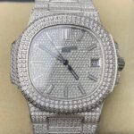 Patek Philippe Nautilus 5711 Full Diamond Watch R8 Factory