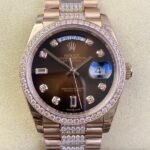 Rolex Day Date M218345RBR-0041 Rose Gold Watches Size 36mm EW Factory