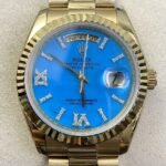 Rolex Day Date M118238-0071 Turquoise Dial Gold Watches Size 36mm EW Factory
