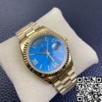 Rolex Day Date M118238-0071 Turquoise Dial Gold Watches Size 36mm EW Factory - Image 2