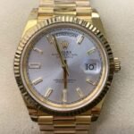 Rolex Day Date M228235 Silver Gray Dial Gold Watch Size 40mm EW Factory