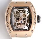 Richard Mille RM052 Rose Gold Case White Rubber Strap Watch EUR Factory
