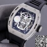 Richard Mille RM052 Replica White Carbon Fiber Case Watch JB Factory - Image 3