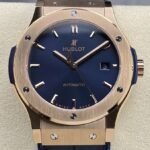 Hublot Classic Fusion Ultra Thin 511.OX.7180.LR 18K Gold Blue Dial Watch HB Factory