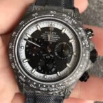 Rolex Daytona Replica Carbon Fiber Case Black Dial Watch JH Custom