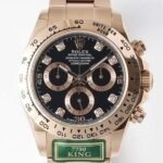 Rolex Cosmograph Daytona M116505-0015 Black Dial Rose Gold Watch King Factory