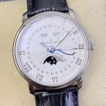 Blancpain Villeret 6654-1127-55B White Dial Size 40mm Watch OM Factory