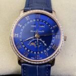 Blancpain Villeret 6654 Blue Dial Size 40mm Watch OM Factory