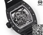 Richard Mille RM055 Gold Bezel Carbon Fiber Case Watch RM Factory - Image 8